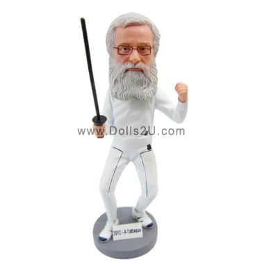  Custom Fencer Fencing Bobblehead Item:723131