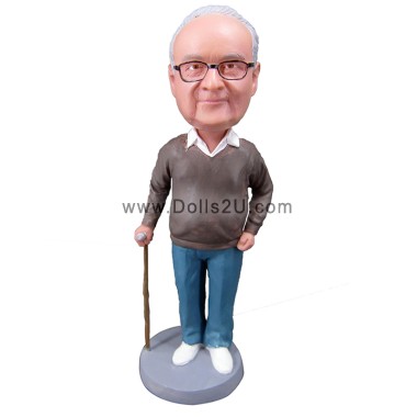  Custom Dad In Sweater Bobblehead Item:13035