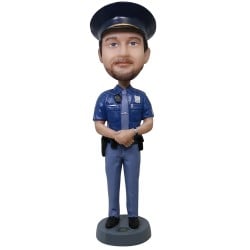  Custom Police Officer Bobblehead, Gift for Police Officer