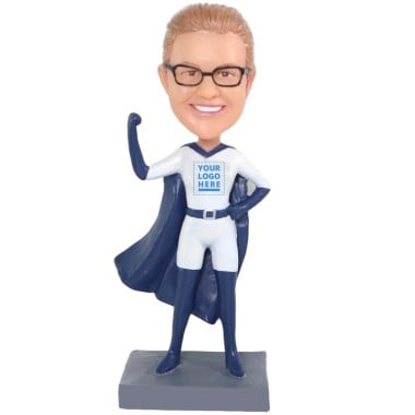 (image for) Custom Superhero Bobblehead – Personalized Female Hero Figurine, Outfit & Logo Customizable Item:56074