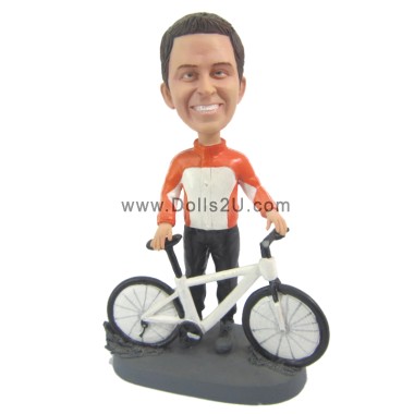 (image for) Custom Male Biker Bobblehead