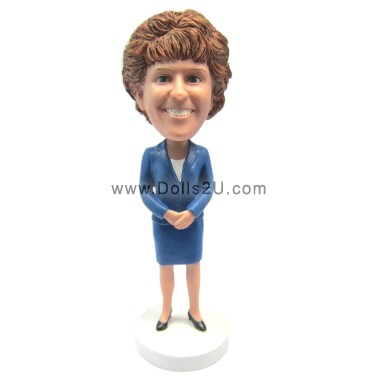 (image for) Custom Businesswoman Bobbleheads Gift for Female Executive