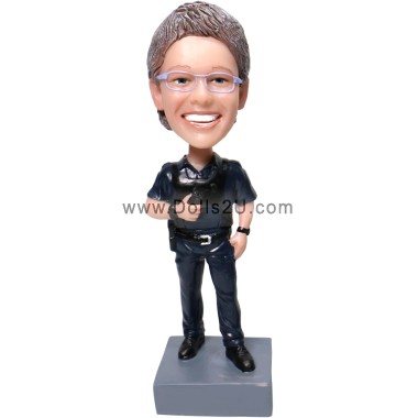  Custom Female Police Officer Bobbleheads Gifts