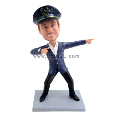 (image for) Personalized Pilot Bobblehead Figure Gift For Him