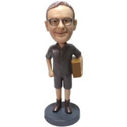  Male UPS Driver Custom Bobbleheads Gift for Delivery Man