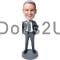 (image for) Custom Businessman In Suit And Tie With Hands In Pockets Bobblehead Item:32905