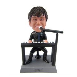 Custom Bobblehead Male Singer Play the Electronic Organ Piano Musician Custom Bobbleheads