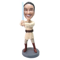 Personalized Star Wars Jedi Bobblehead from your photo Personalized Star Wars Jedi Bobblehead from your photo