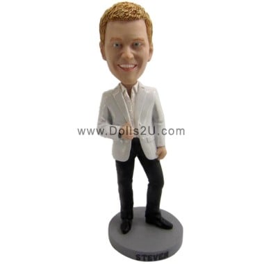 (image for) Custom Bobblehead Male Boss In Business Casual