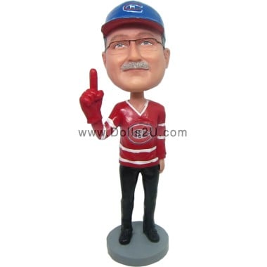  Custom Foam Finger Bobblehead Item:11522