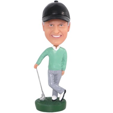 (image for) Personalized Golfer Bobblehead Gift