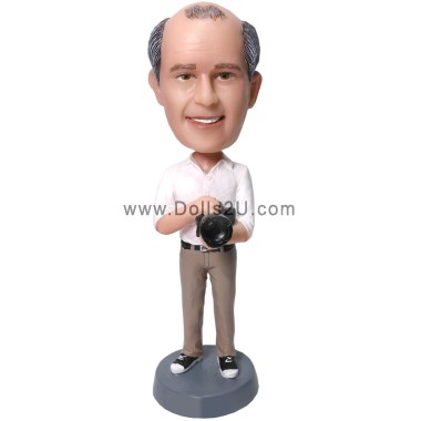  Custom Male Photographer Bobblehead Item:46252