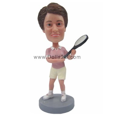 Custom Bobblehead Female Tennis Player Gift