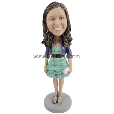 (image for) Custom Casual Lady With Purse Bobblehead