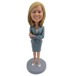 Business Gift World's Best Boss Business Woman / Female Executive Custom Bobbleheads
