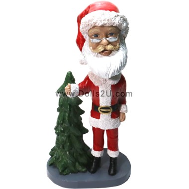 (image for) Custom Santa Claus Bobblehead Sculpted From Your Photos Creative Christmas Gifts