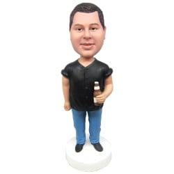 (image for) Beer Male Bobblehead doll / Beer Male Custom Made Cake Topper