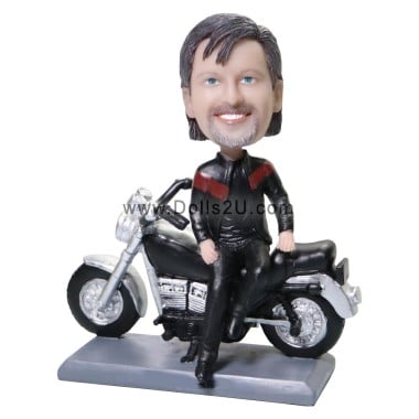 (image for) Custom Motorcycle Rider Bobble Head