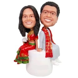 (image for) Custom India Wedding Cake Topper