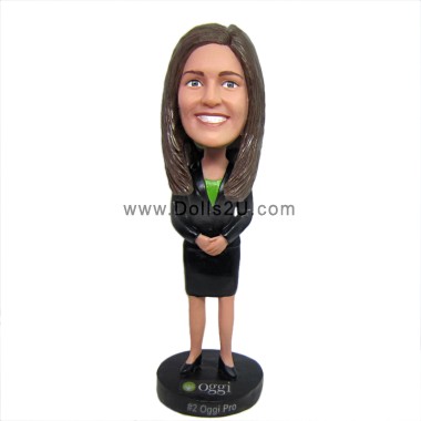Custom Businesswoman Bobbleheads Gift For Female Executive Sculpted from Your Photos
