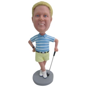 (image for) Custom Golfer Bobblehead Gift