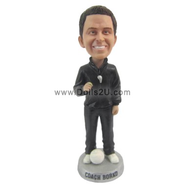 (image for) Custom Volleyball Coach Bobblehead