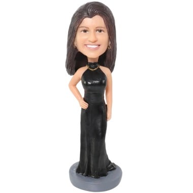 (image for) Lady in Evening Dress Custom Bobblehead Gift