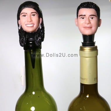  Custom Couple Bottle Stoppers