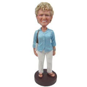 (image for) Custom Bobblehead Casual Lady Gift For Mom