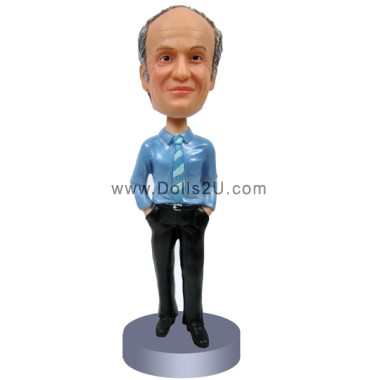 Business Casual Male Office Boss Gift Custom Figure Bobblehead