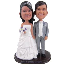 Customized Wedding Cake Topper Bobbleheads Customized Wedding Cake Topper Bobbleheads