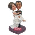 Bridegroom Holds The Bride Custom Wedding Bobbleheads