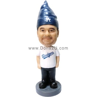  Personalized Funny Gnome Baseball Bobblehead Figure From Your Photo With Any Uniform Item:216906