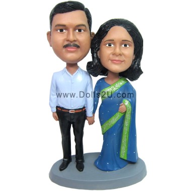  Custom Wedding Indian Couple Bobbleheads Item:451209