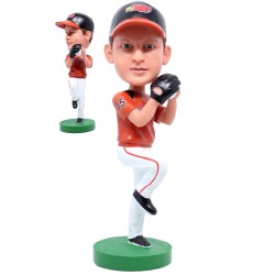 Left Handed Baseball Pitcher Bobblehead