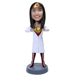 (image for) Personalized Female Doctor Superhero, Creative Gift for Doctor