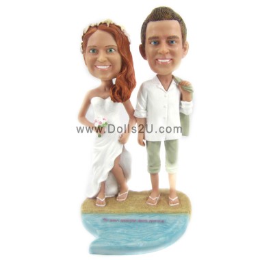  Custom Bobbleheads Wedding Bobbleheads With Bouquet Item:13449