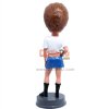 Casual Lady Wearing T-shirt and Short Skirt Custom Bobblehead