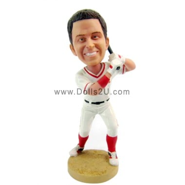 (image for) Custom Bobblehead Male Baseball Player Item:13694