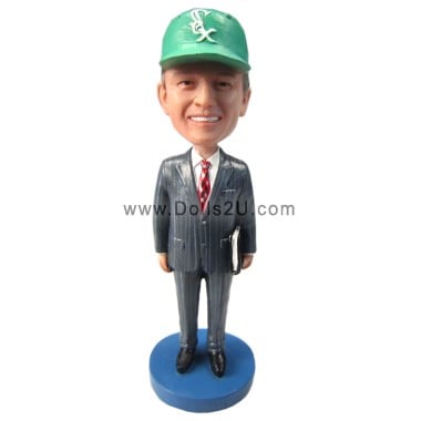  Custom Boss Bobblehead Figures Gift World's Best Boss Male In Suit Holding A Book Item:453104