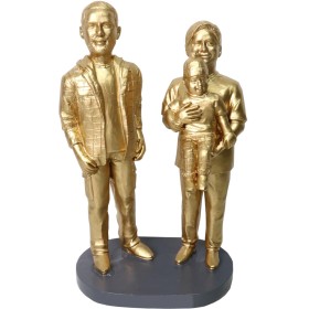 (image for) Custom Family Bronze Statue From Your Photos - Personalized Bronze Sculpture