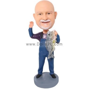  Custom Fisherman Bobblehead Item:55304