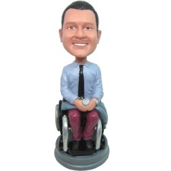 (image for) Custom Bobblehead Male in a Wheelchair