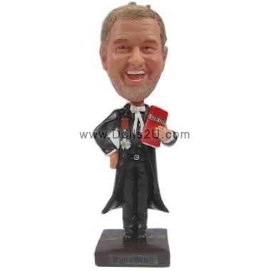  Custom Male Judge Bobblehead, Creative Gift For Judge Item:11873