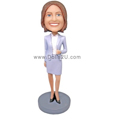  Custom Businesswoman Bobblehead Gift For Female Boss Item:32907