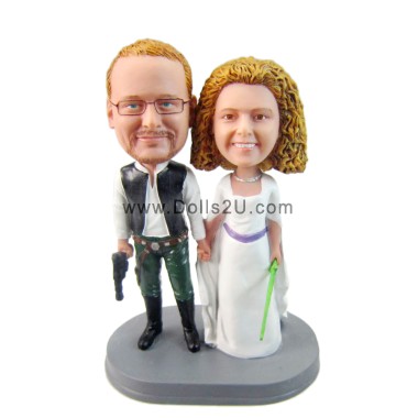 (image for) Custom Star Wars Wedding Bobbleheads