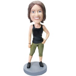 Custom Bobblehead Female Workout