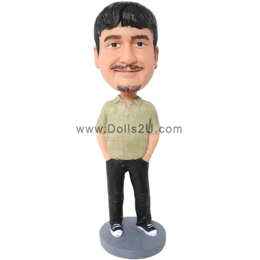 (image for) Personalized Creative Photo 3D Bobblehead Gift for Men