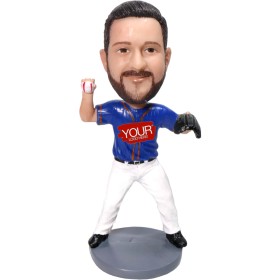 (image for) Custom Bobblehead Right Handed Pitcher Baseball Player Any Team Color