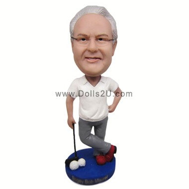  Male Golfer Bobblehead